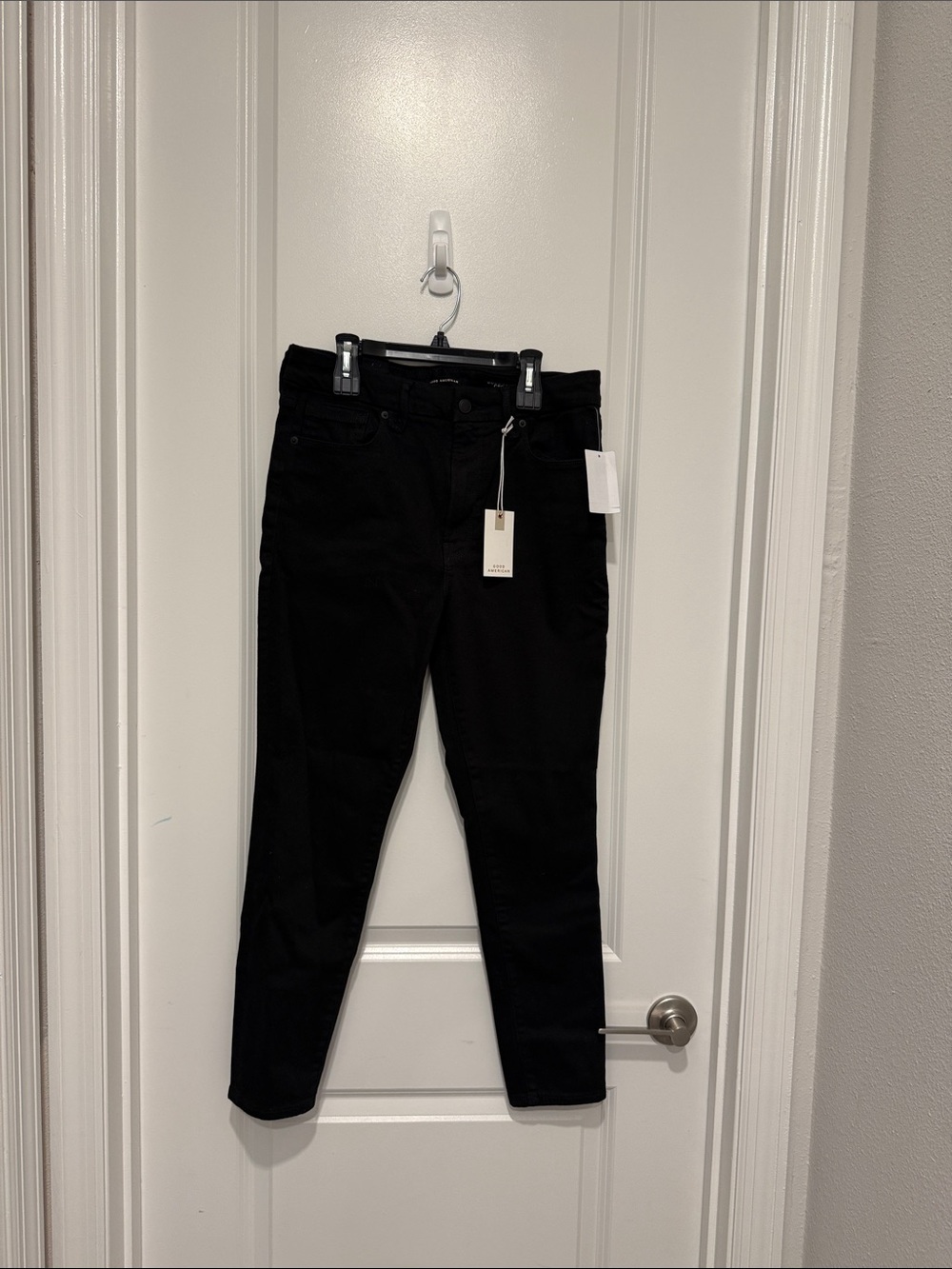 Good American skinny Black good legs Cropped